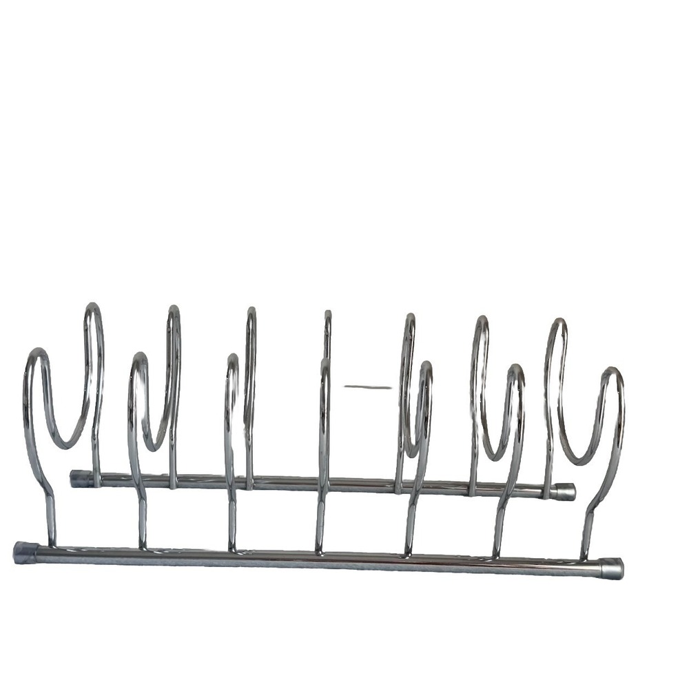 Spectrum Chrome Dish Or Pan Divider Kitchen Cabinet Organizer Storage